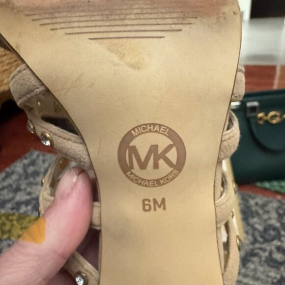 Michael Kors studded nude sandals - Picture 2 of 3